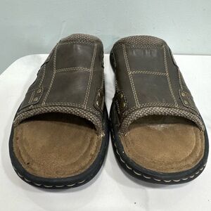 Men's Brown Slide Sandals - Casual Comfort